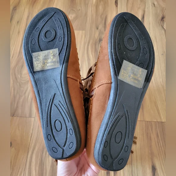 Yoki Brown Mudd-55 Fringe Boots - Picture 4 of 7